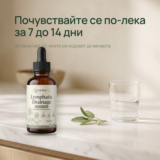 Lymorea Kapki za Limfen Drenazh, pochuvstvaite se po-leka za 7 do 14 dni