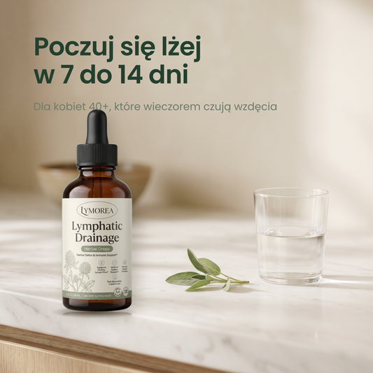 Lymorea Krople na Drenaz Limfatyczny, poczuj sie lzej w 7 do 14 dni